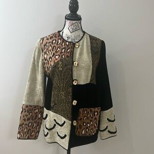 Alex Kim vintage indigo Patchwork women’s Jacket